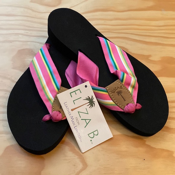 Eliza B | Shoes | Nwt Eliza B Striped Flip Flops | Poshmark